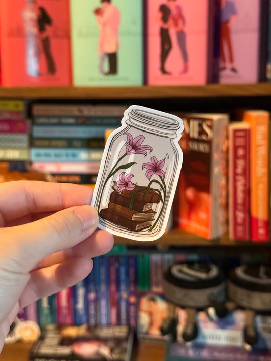 Book Jar Sticker