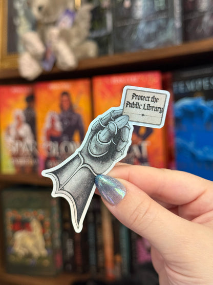 Protect the Public Library Sticker