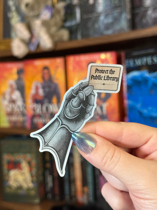 Protect the Public Library Sticker