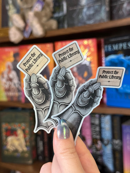 Protect the Public Library Sticker