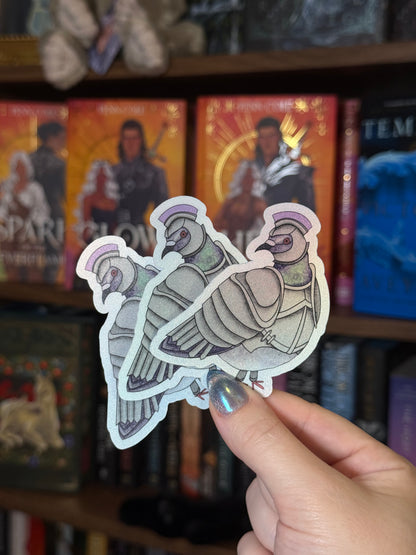 Pigeon Knight Sticker