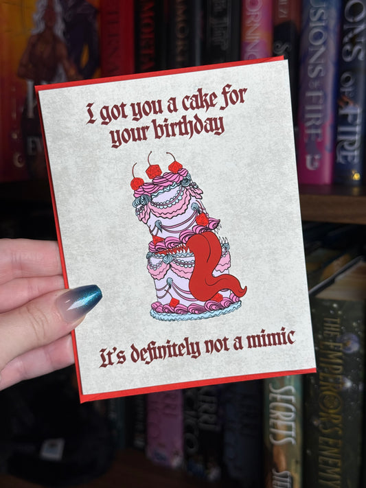Birthday Cake Mimic Greeting Card