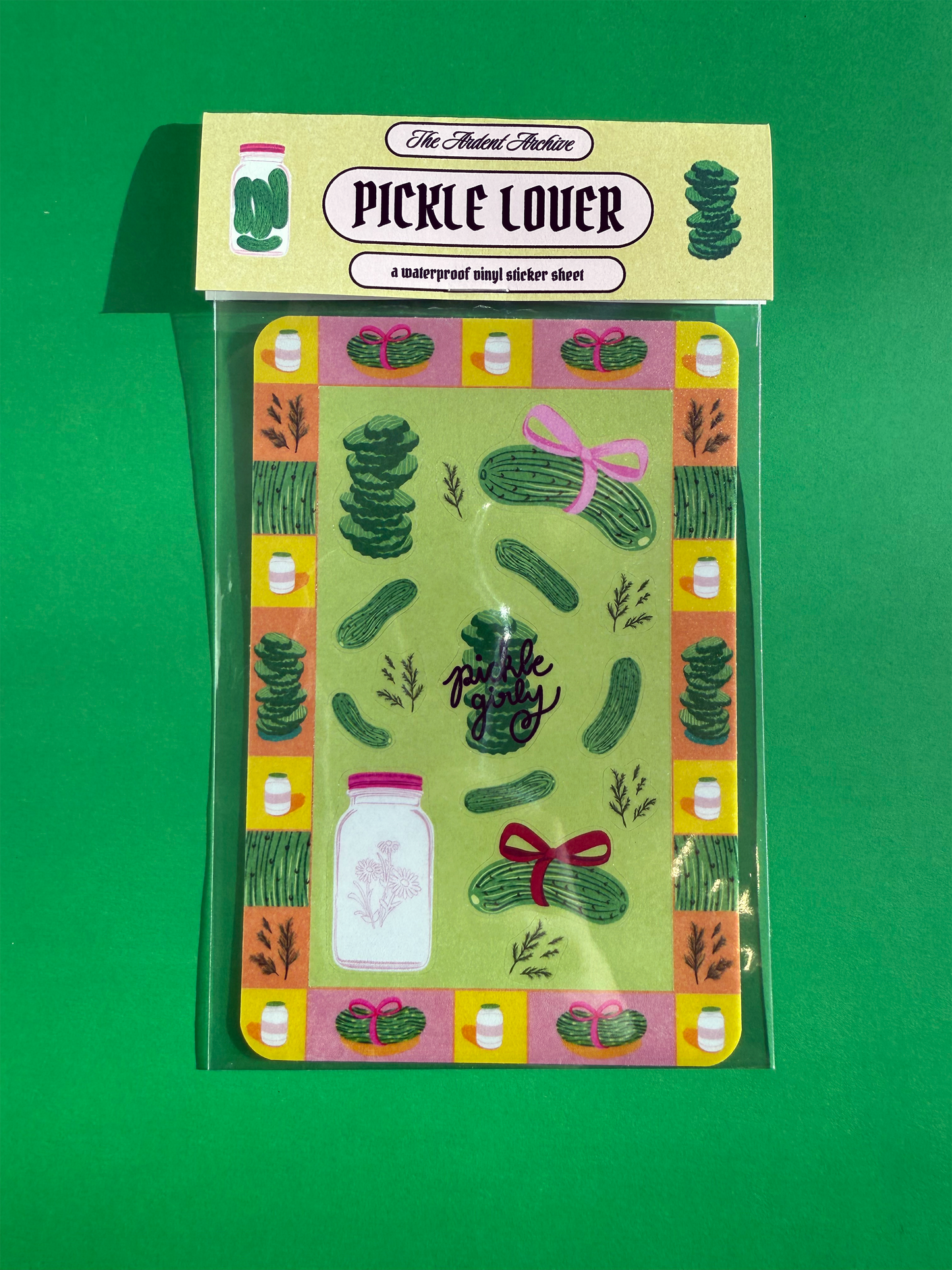Pickle Lover Sticker Sheet