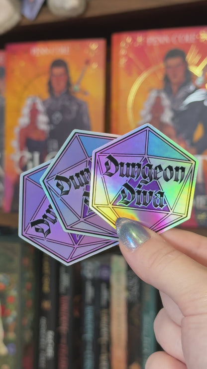 Dungeon Diva Holographic Sticker